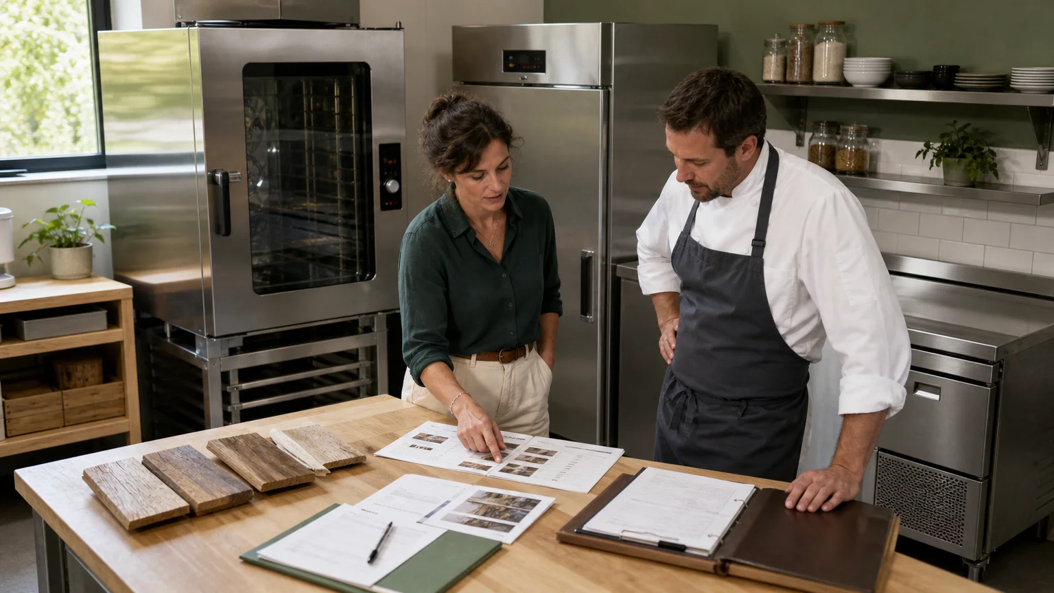 Comparaison de matériel neuf, d’occasion et loué dans une cuisine professionnelle