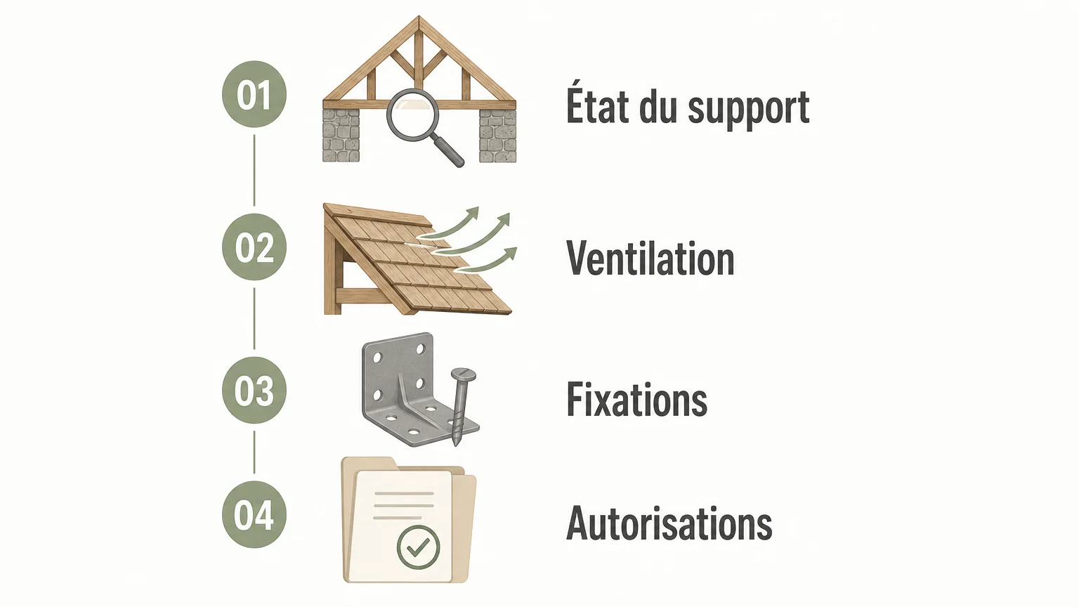 Checklist des vérifications avant la pose de bardeaux patrimoniaux